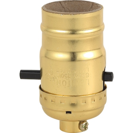 Leviton Leviton Aluminum Incandescent Medium Base Lampholder 1 pk 06098-0PG